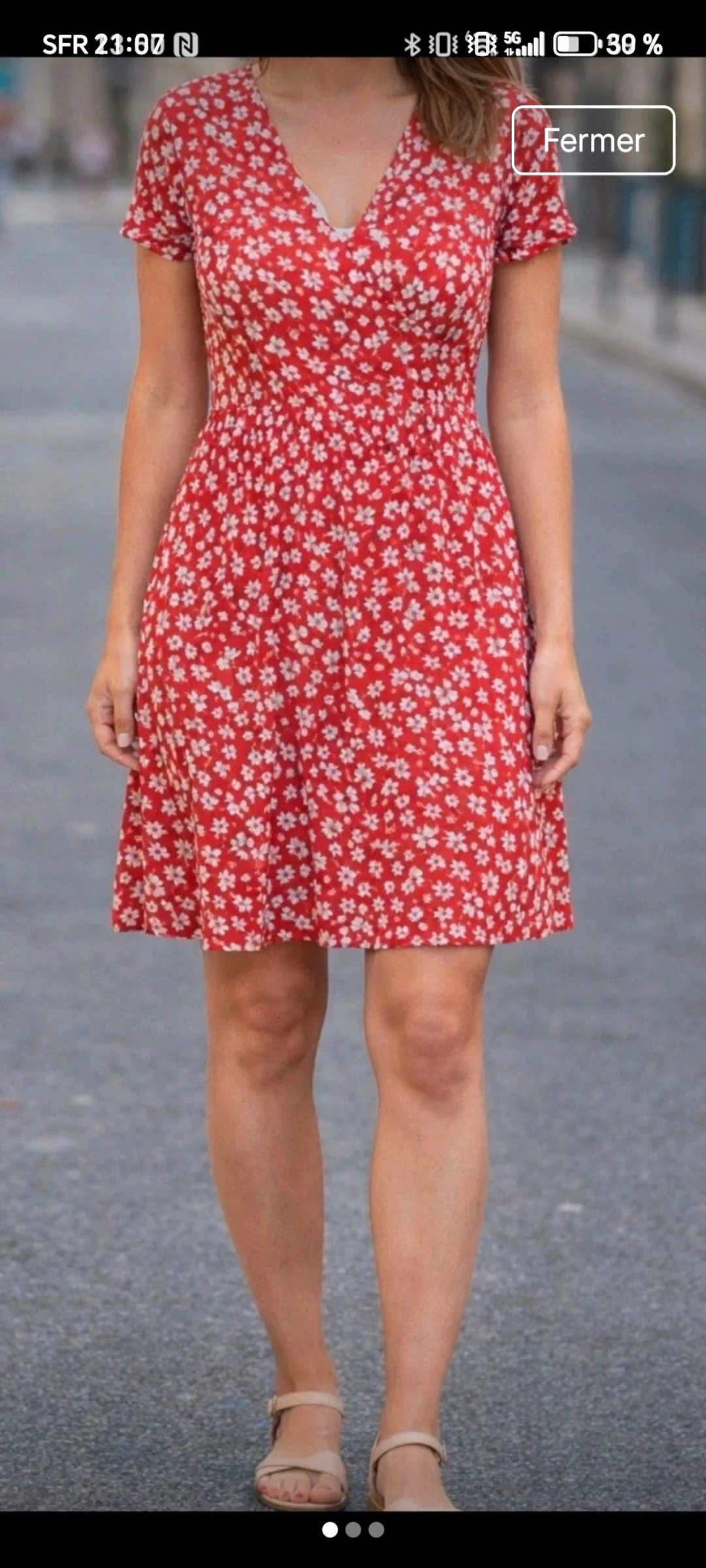 Robe longue rouge 38 up2fashion